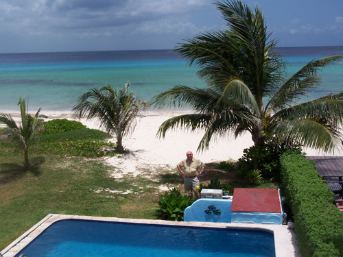 Lovely beach and ocean view of Cozumel, Mexico 