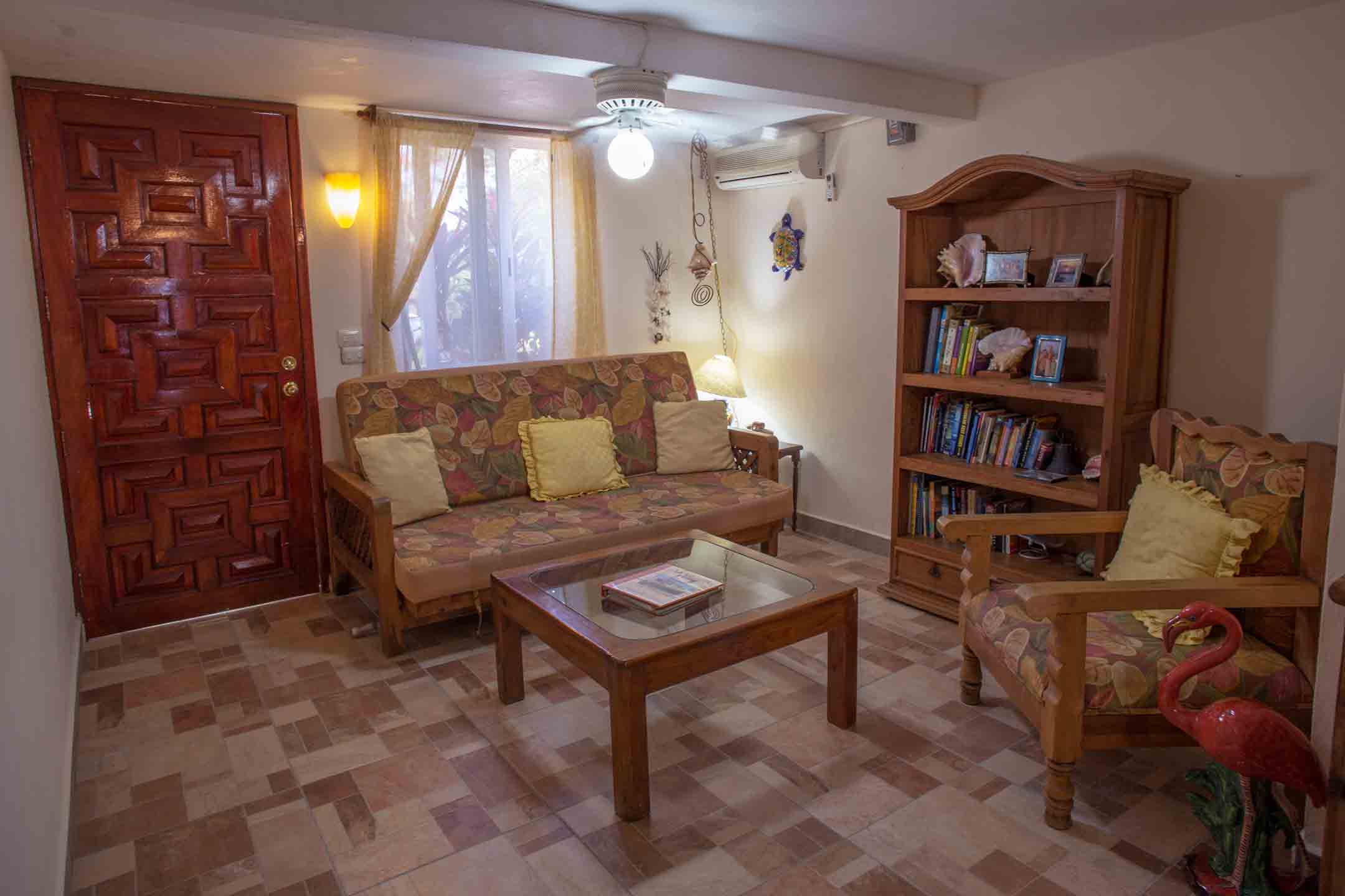 Entryway / Front sitting room in La Ballena, Cozumel